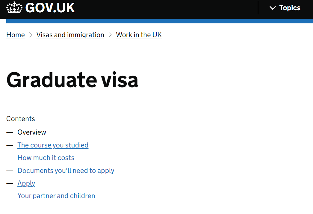 如何申请英国毕业生签证？